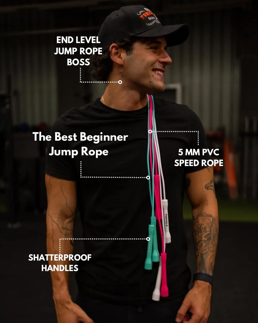 Speed Jump Rope by Dayan Kolev, 5mm PVC Skipping Rope, Great for Beginners and Advanced Athlets, Designed for Fitness, Cardio, Boxing & CrossFit, Adjustable length with Unbreakable Handles