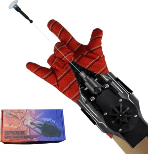 Spider Silk Launcher for Kids,Web Shooters- USB Type c Charging, Launch Distance 8ft - Can Grab Small Objects-Variety of Play Modes (Black)