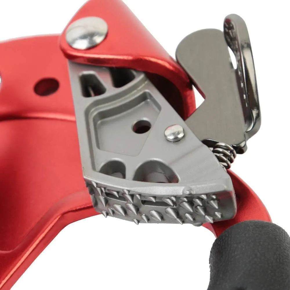 SRT Climbing Hand Ascender Aviation Light Alloy Mountaineering Rock Ergonomic Rappelling Gear Equipment Left Handled Ascender Arborist Tree Climber Rigging