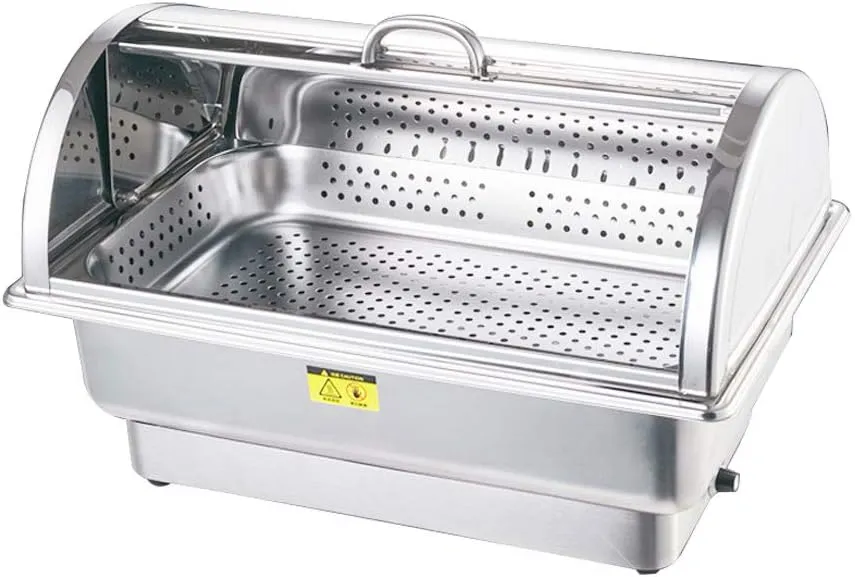 Stainless Steel Buffet Stove and an Electric hot Pot Warming Plate Food Heater Suitable for buffets, Restaurants, Parties, Events, Family banquets,B-Twin