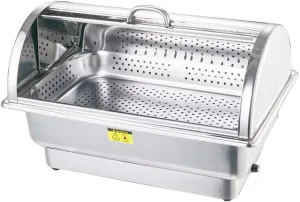 Stainless Steel Buffet Stove and an Electric hot Pot Warming Plate Food Heater Suitable for buffets, Restaurants, Parties, Events, Family banquets,B-Twin