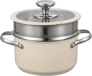 Stainless Steel Milk Noodle Pan Cooking Utensils Milk Jug Soup Pot Ramyun Pot for Outdoor Camping Gas Stove Induction 15.5 x 9.5 x