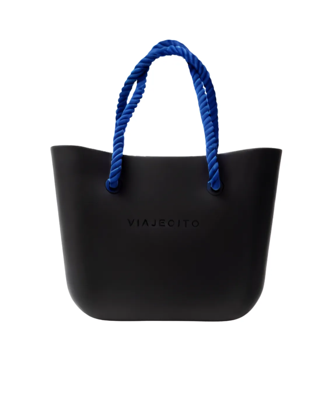 Standard Beach Tote Set - Black with Natural Lining