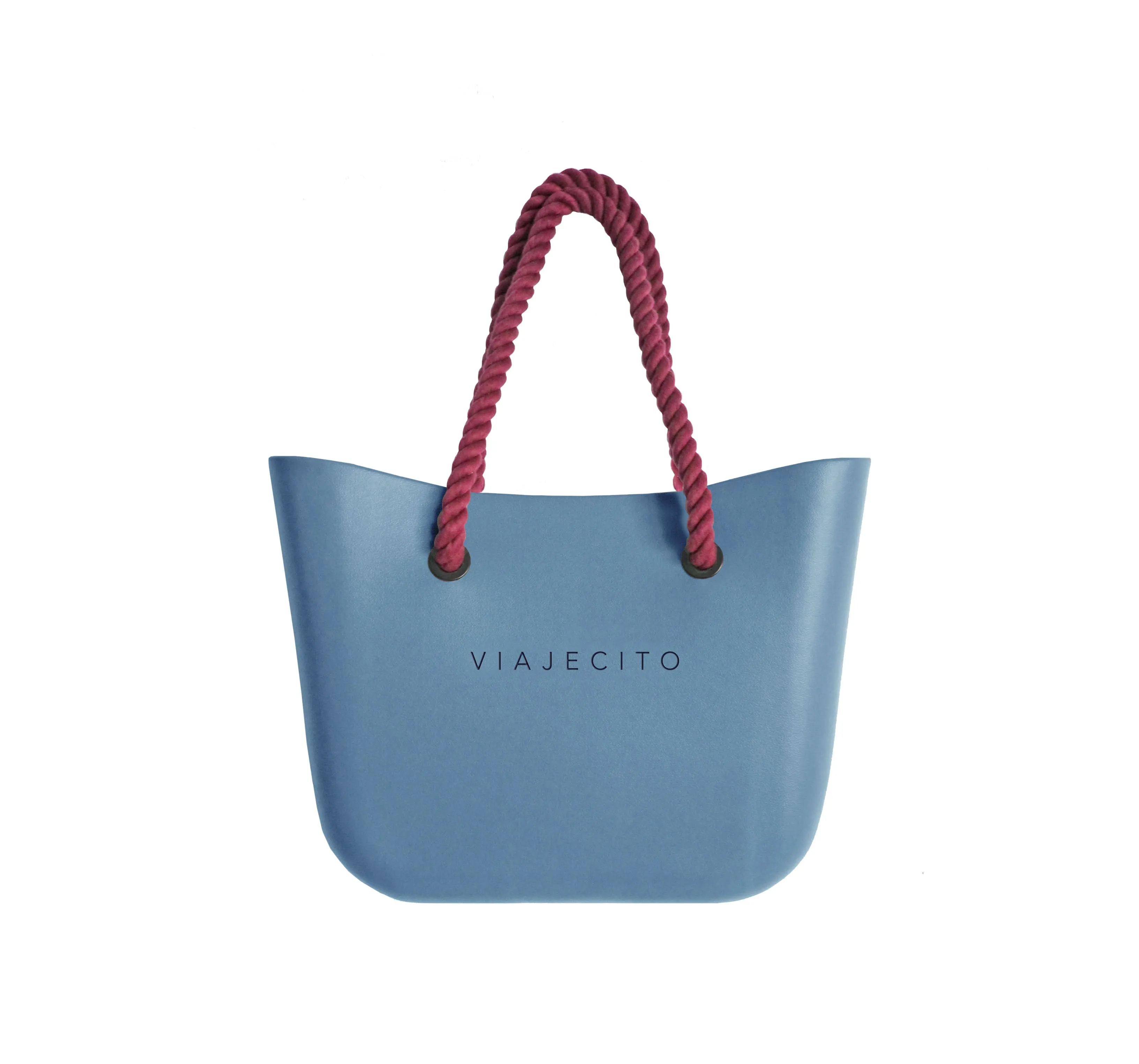Standard Beach Tote Set - Cowboy Blue with Natrual Lining