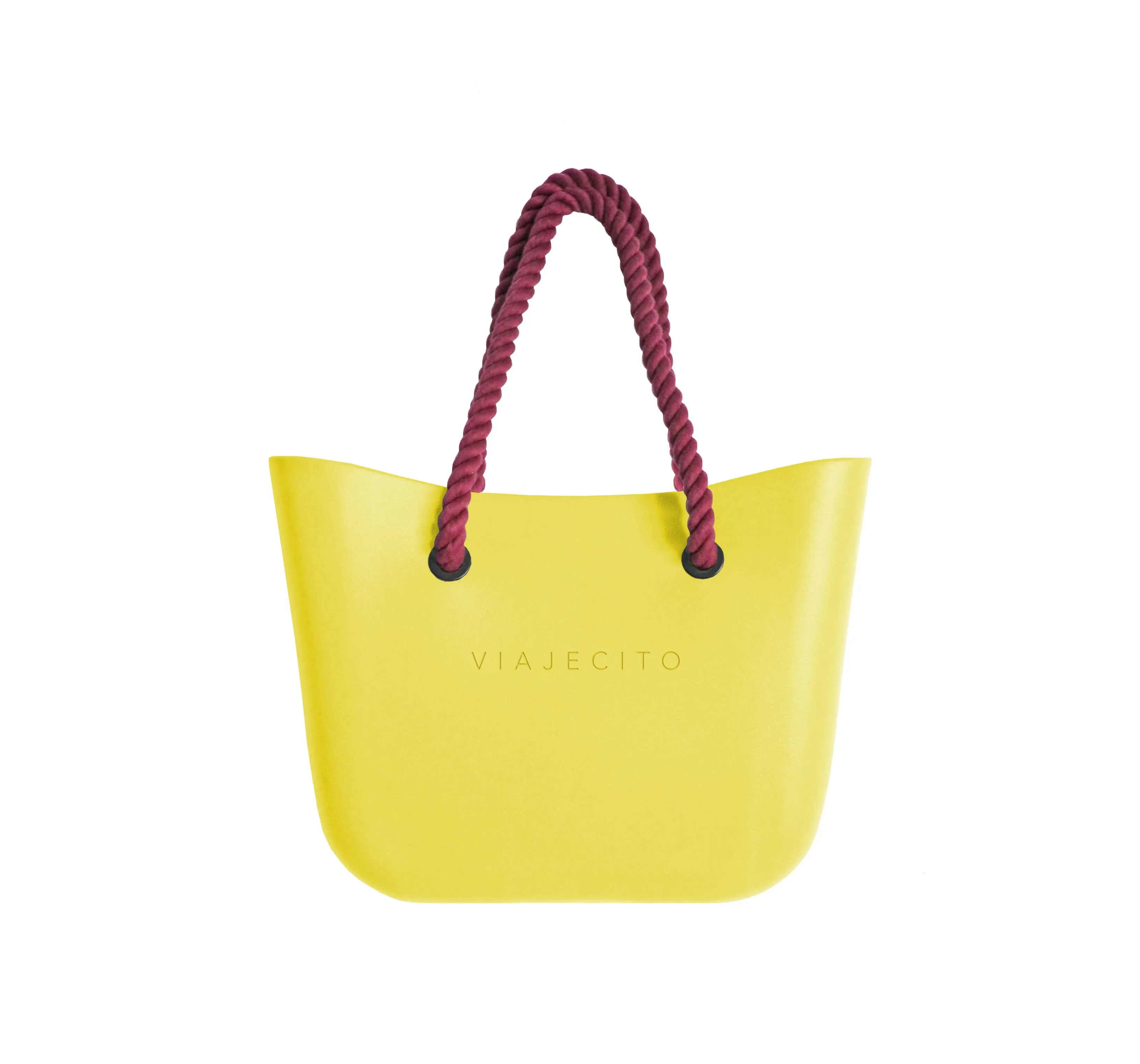 Standard Beach Tote Set - Yellow with Natural Lining