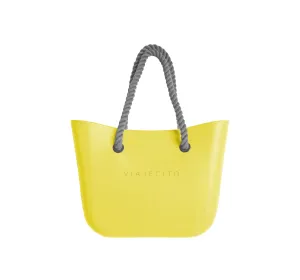 Standard Beach Tote Set - Yellow with Natural Lining