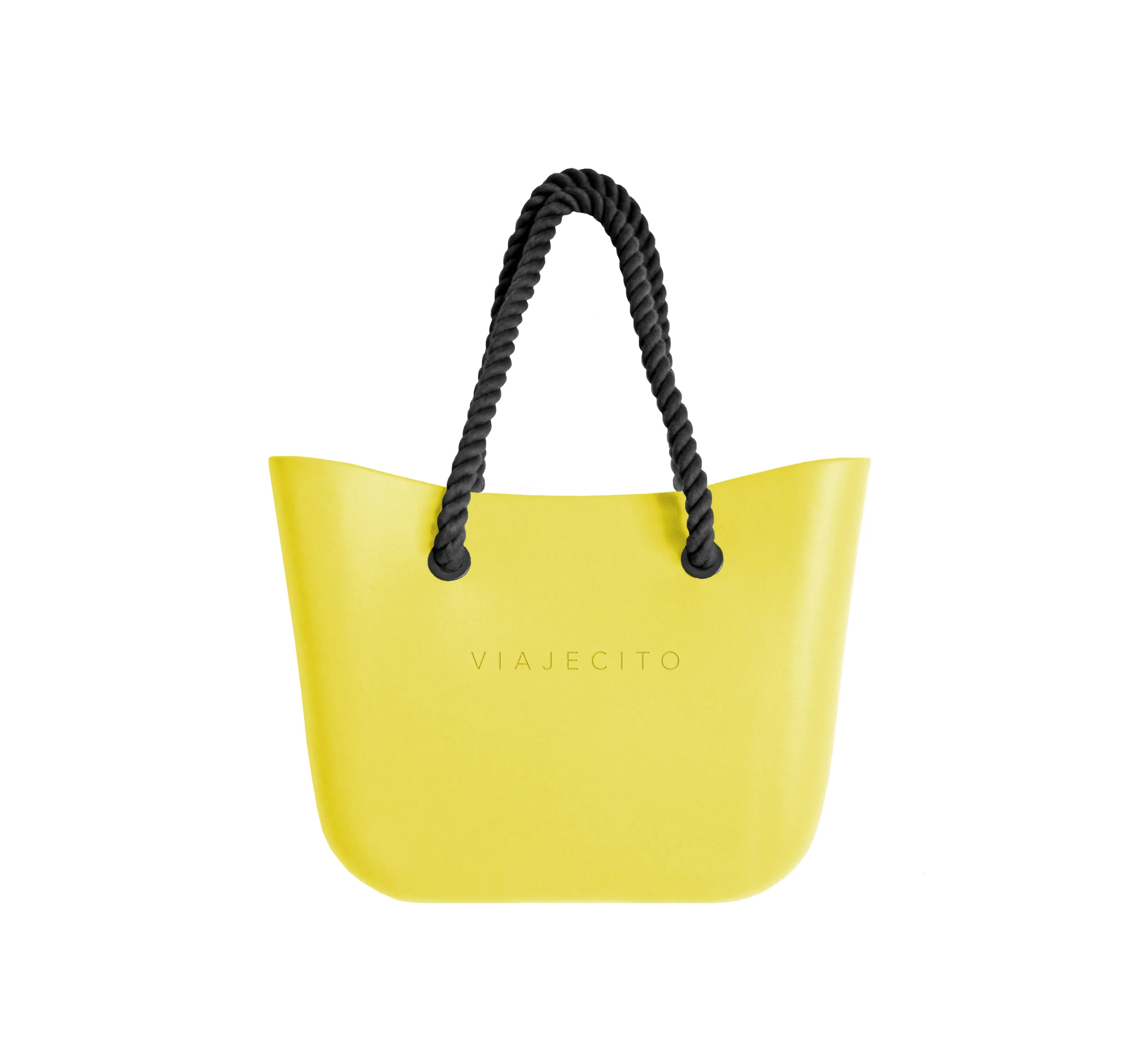 Standard Beach Tote Set - Yellow with Natural Lining