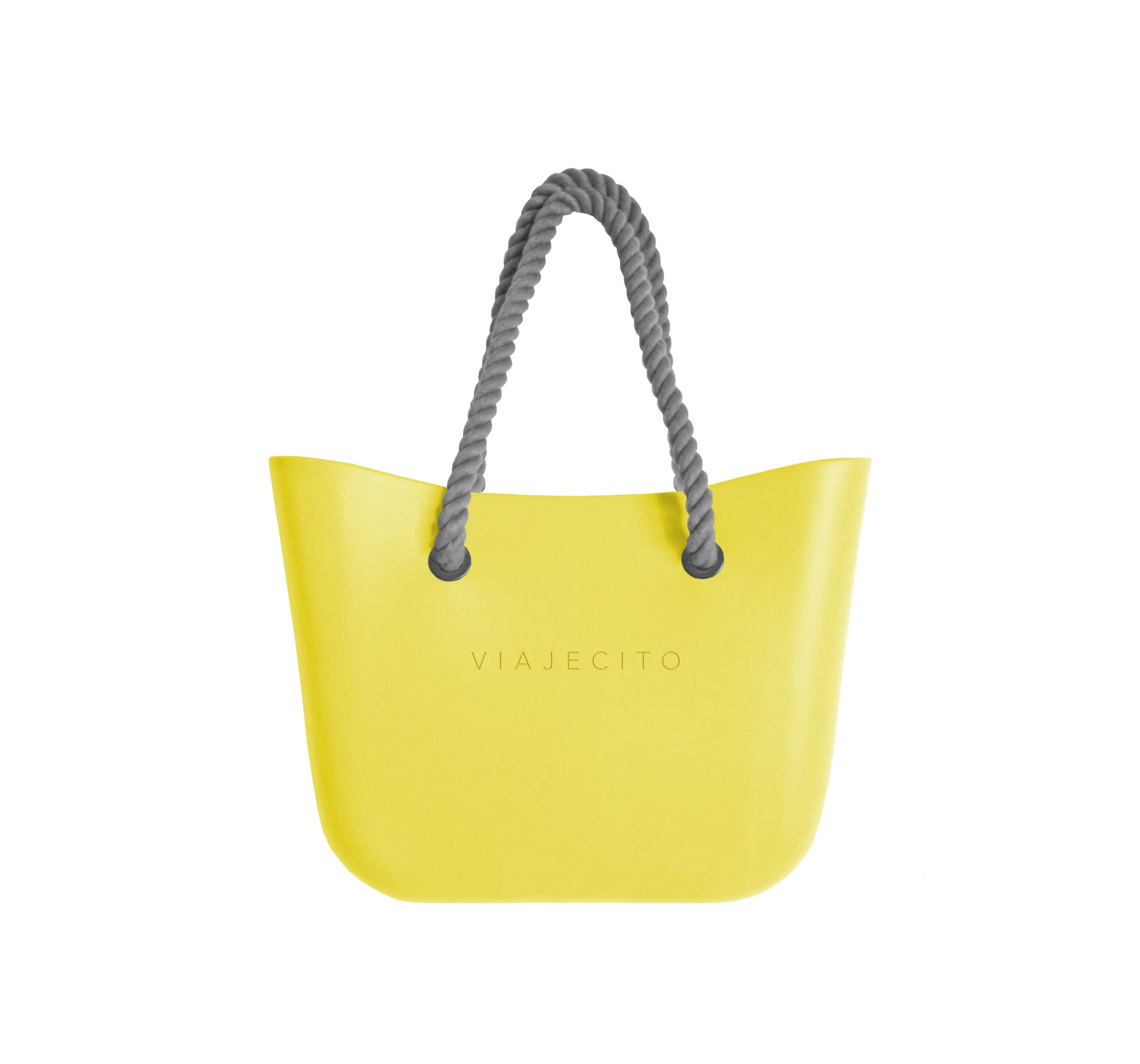 Standard Beach Tote Set - Yellow with Natural Lining