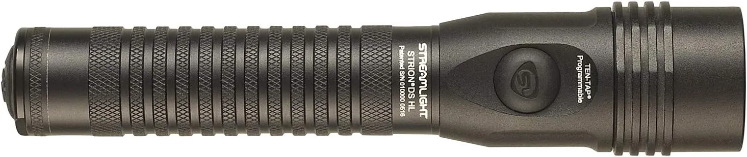 Streamlight 74620 Strion DS HL 700-Lumen Rechargeable Flashlight with 120-Volt/100-Volt AC Charger, Grip Ring, Black