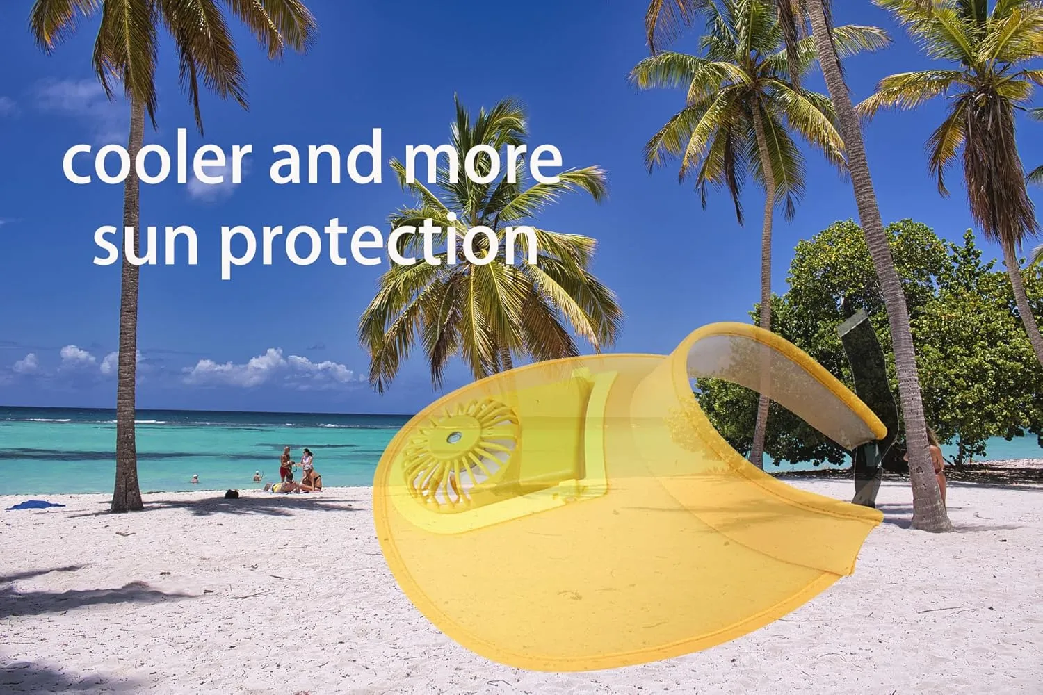 Sun Visor Hats with Fan-Three Temp Settings-Large Area Sun Protection,Visors for Women/Men/Kids,Adjustable Elastic Buckle