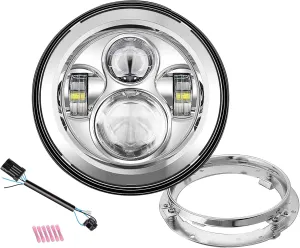 SUNPIE 7 inch Head light Compatible with H_arley Street Glide/Tri Glide, Compatible with Electra Glide with mounting Bracket
