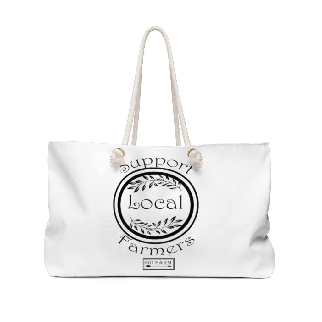 Support Local Farmers Weekender Bag