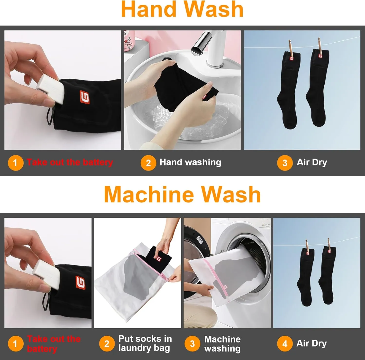 SVPRO Electric Heated Socks Men Women Rechargeable Heating Socks Washable Battery Thermal Foot Warmer Socks Winter Warm Socks