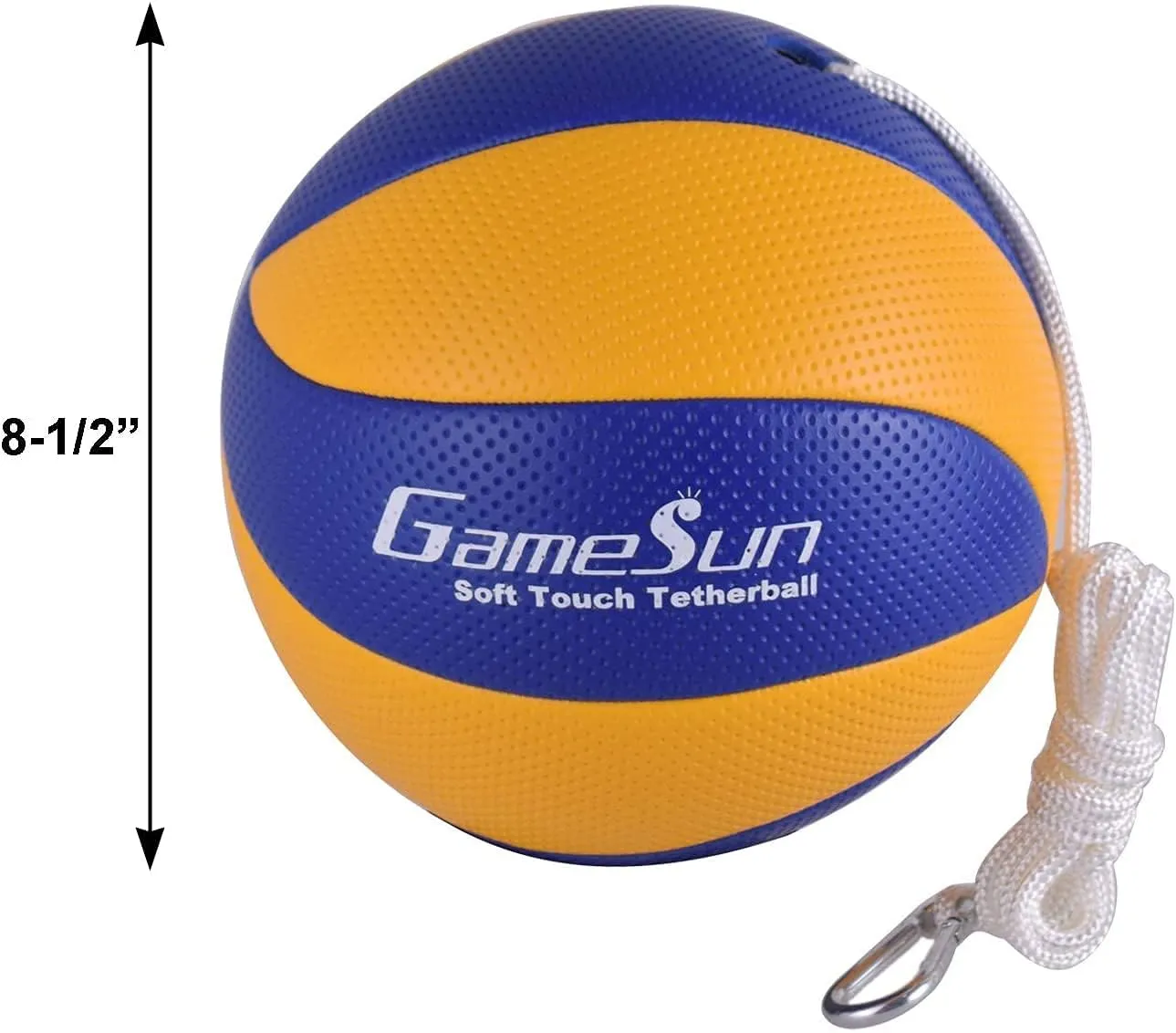 Tetherball and Rope,Full-Size Soft Touch, Portable Tetherballs with Soft Rope - Great Outdoor Game for Kids
