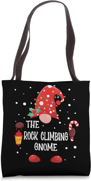 The Rock Climbing Gnome Matching Family Christmas Pajama Tote Bag