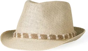 thuizen Panama Jazz Retro Sun Protection Breathable Cool Visor Straw Hat