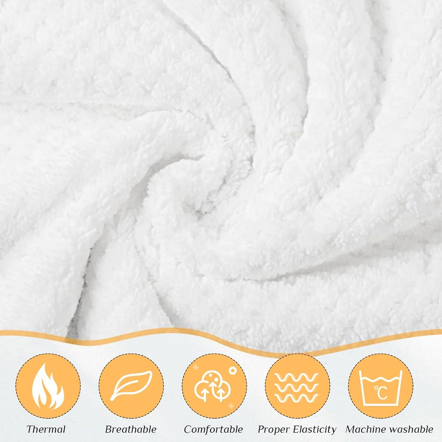 Tigeen 8 Pcs Women's Spa Wraps Lightweight Spa Robes with Adjustable Closure and Elastic Top(Medium,White)