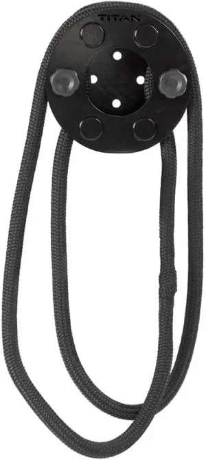 Titan Fitness Rack Mounted Endless Rope Pulley System, Steel Drum Mounts on Upright, 14 FT Closed-Loop Nylon Rope, Home Gym Infinity Rope for Interval Resistance Training