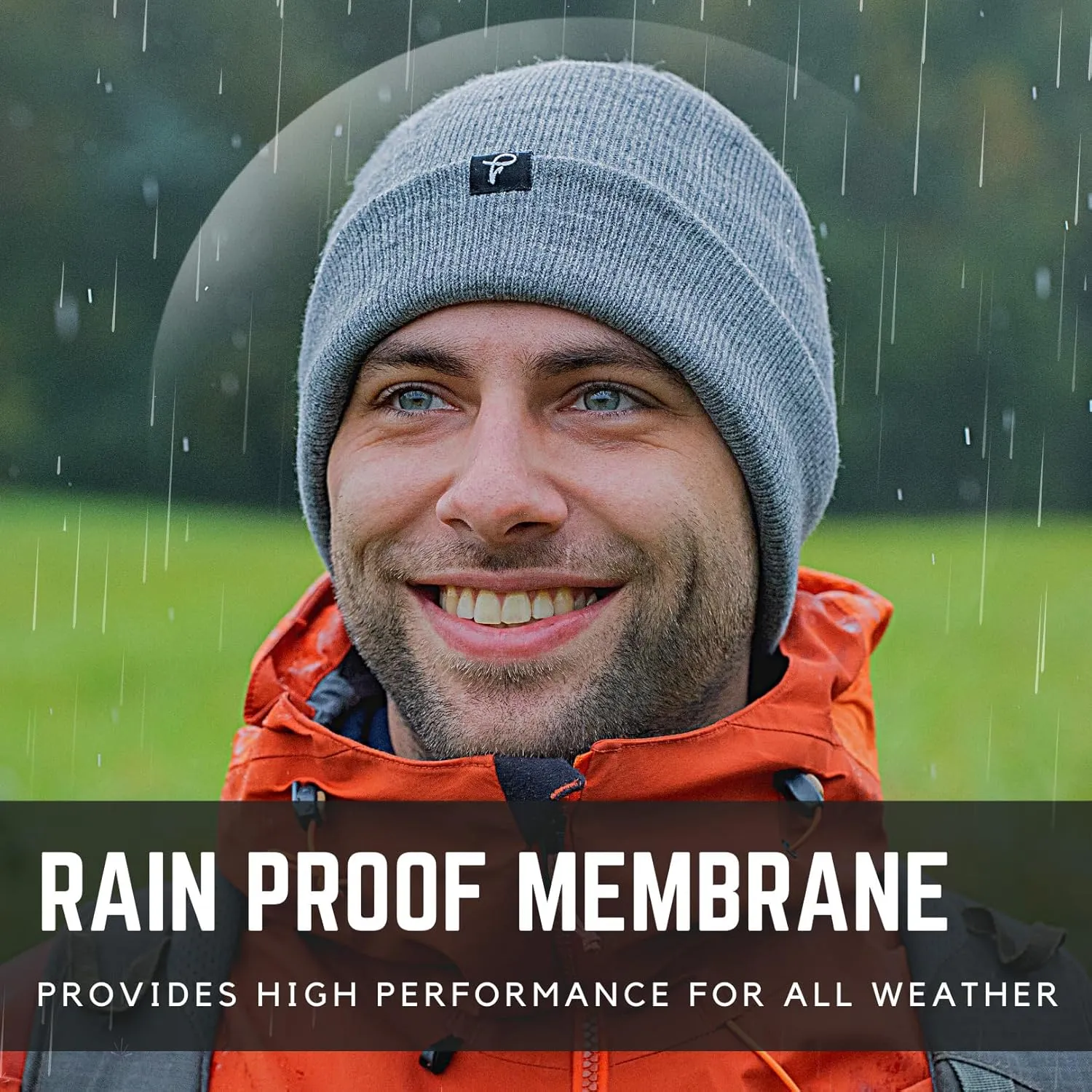 TOP-EX L/XL/XXL Waterproof Beanie Fleece Lined Hat for All-Weather Winter Warm