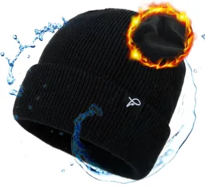 TOP-EX L/XL/XXL Waterproof Beanie Fleece Lined Hat for All-Weather Winter Warm