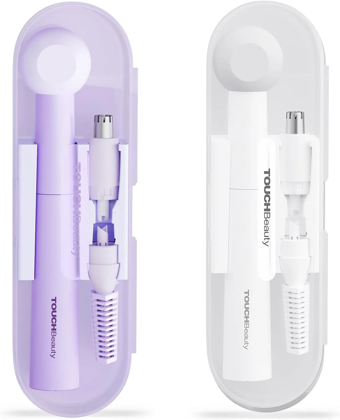 TOUCHBeauty 2024 Upgrade Ear and Nose Hair Trimmer - Purple & White