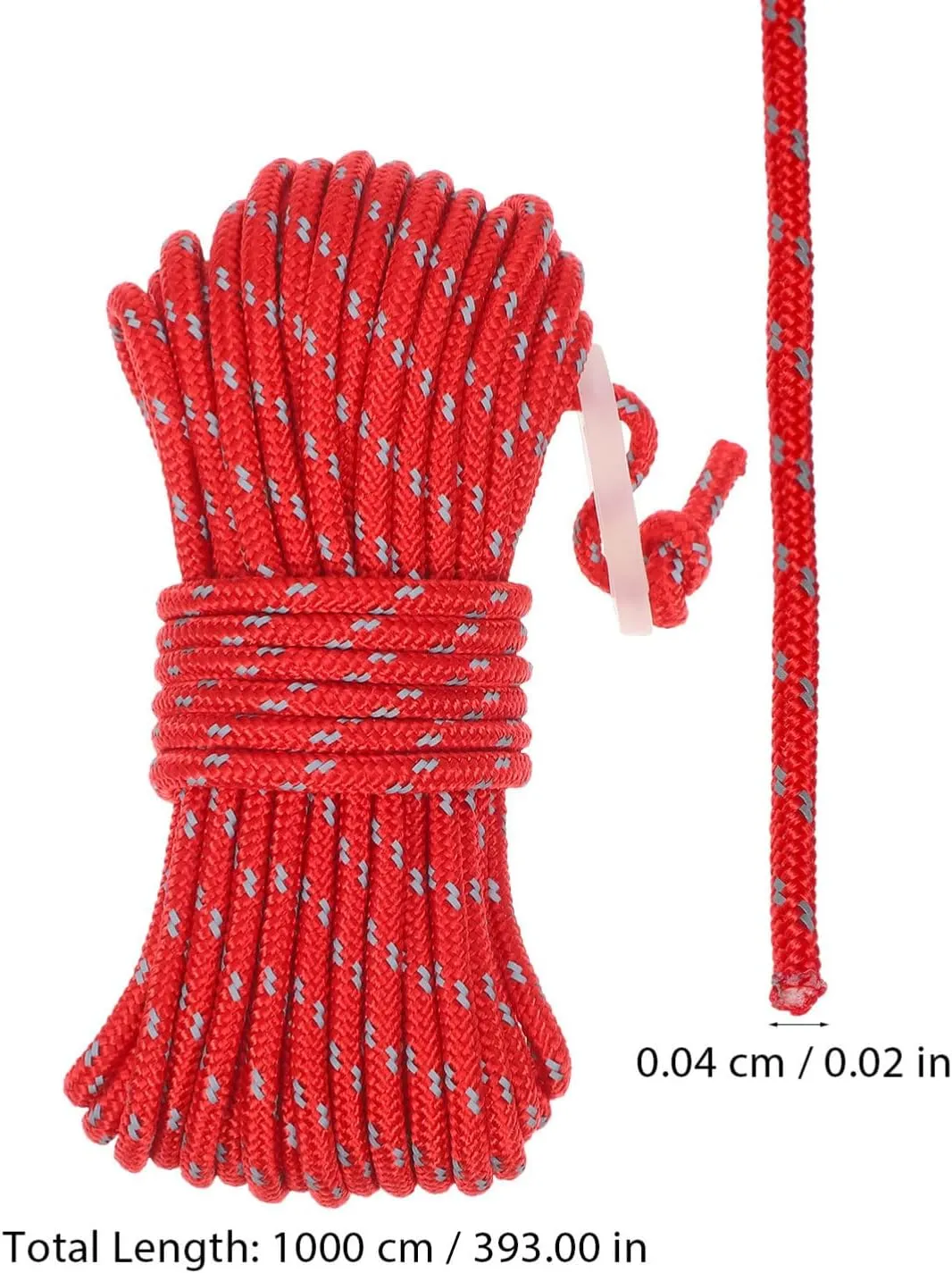 TOYANDONA 4pcs Reflective Tent Tensioner Strap Heavy-Duty Outdoor Camping Cord with Storage Bag Windproof High Visibility Rope for Tarps and Tent Setup Low Light Conditions