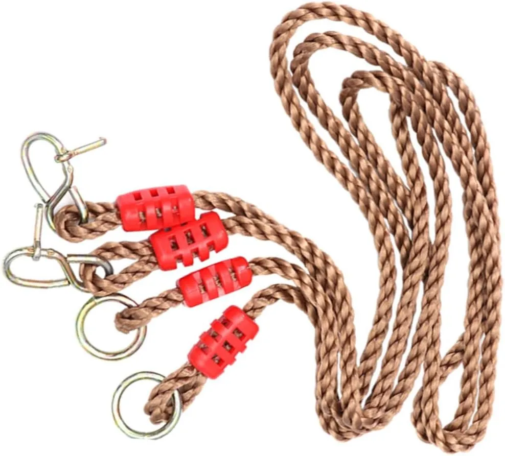 Toyvian Pair Adjustable Swing Ropes Pe Material Load Capacity for Tree and Beam Swings Strong and Durable for Outdoor Play