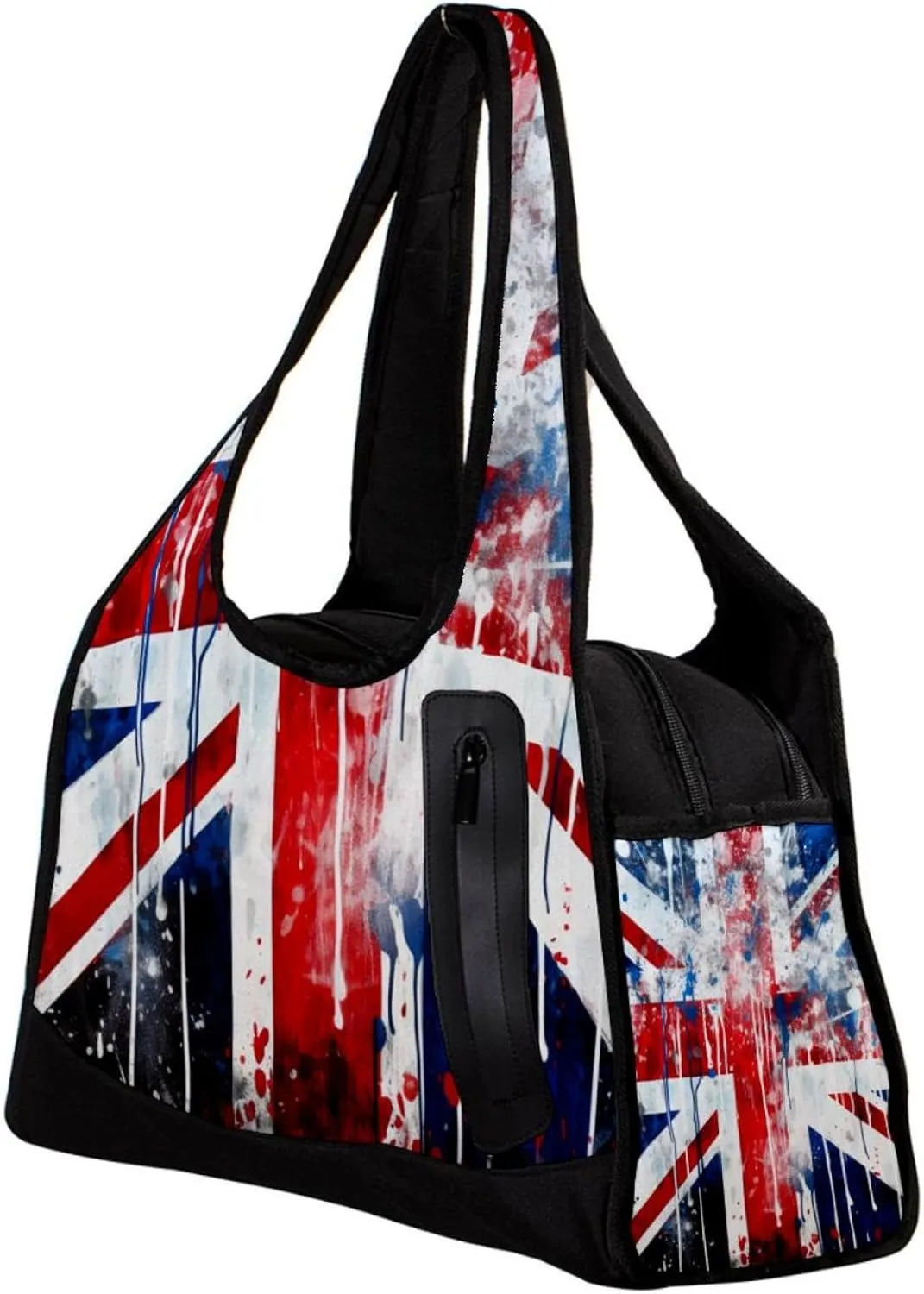 Travel Bag,Mens Gym Bag,Womens Gym Bag,British Flag Retro Doodle,Sports Bag