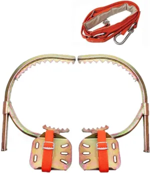 Tree Climbing Spike, Tree Climbing Gear, Non-Slip Stainless Steel Crampons for Electricians with Tree Care Function - Stainless Steel Outdoor Sports Products