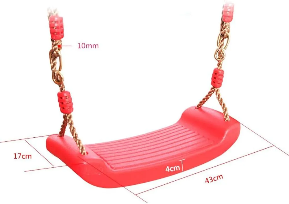Tree Replacement Seat, Swing Set Accessories for Kids Outdoor Play Playground Trees Little Tikes, Outdoor & Indoor Seat and Swing Comfortable for Kids, (Red in Colour)