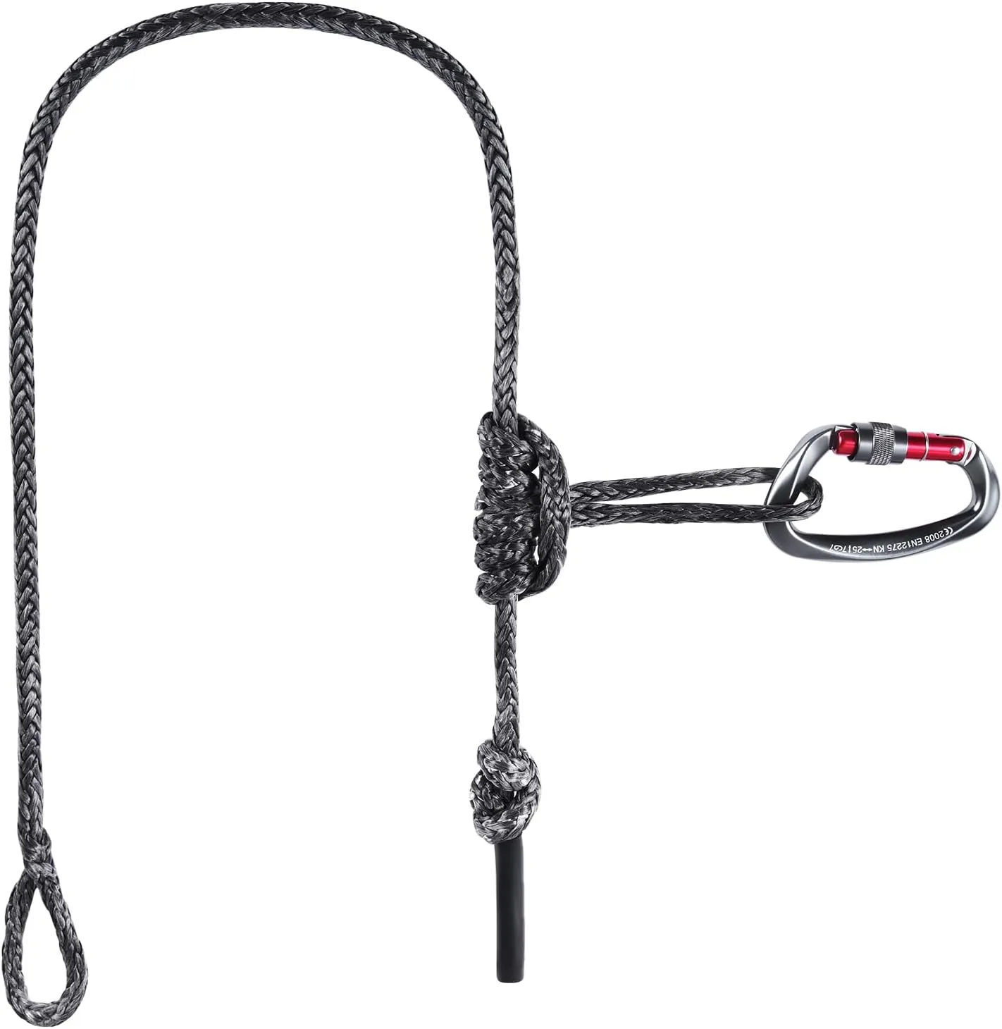 Tree Saddle Bridge Rope for Saddle Hunting, Amsteel Hunting Bridge Rope, Hunting Saddle Bridge Replacement Fits for All Tree Saddle, Durable 350 lb Rated, Saddle Hunting Accessories