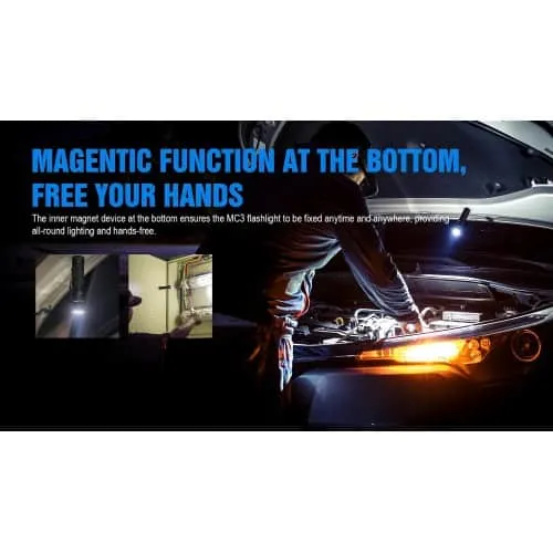 TrustFire MC3 EDC Magnetic Rechargeable Flashlight