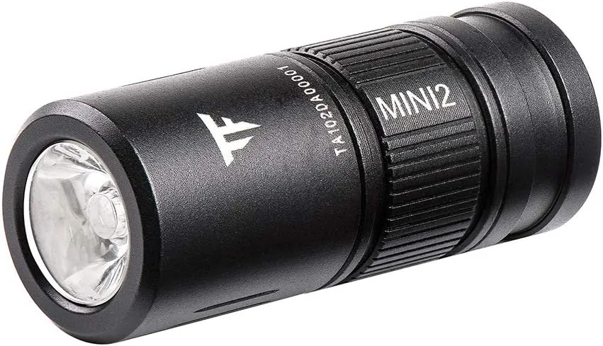 TrustFire MINI2 220 Lumens Keychain EDC Flashlights Mini USB Rechargeable Flash Light LED Torch Key Ring Torch Lightweight Pocket Lights with 10180 Battery Small for Camping Hiking Backpacking Gift