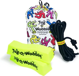 TUG O' WOBBLE: The Ultimate Balancing Game, Outdoor and Indoor Game, Fun for Everyone, Lawn Game for The Backyard, Park, or Yard with Carrying Bag, Family Friendly Gift