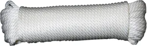 T.W Evans Cordage Co. 44-128 3/8-Inch Solid Braid Nylon Rope 100-Feet Hank