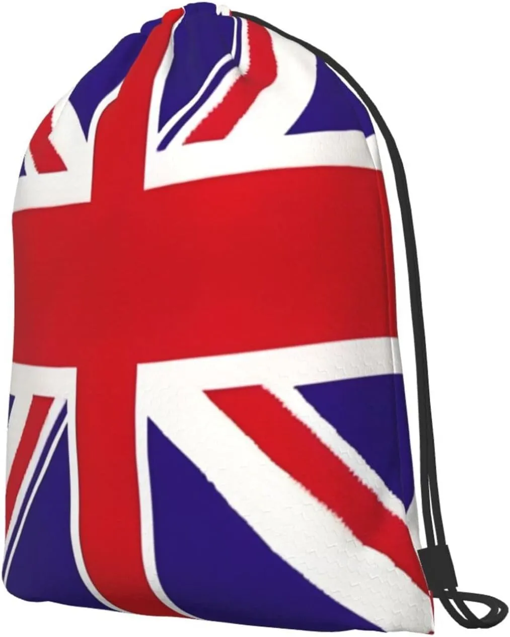 Uk Flag Drawstring Backpack String Cinch Bag Polyester Sackpack For Fitness Training Workout