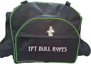 Ultimate Bull Riding Gear Bag Backpack - Black & Green 2 Ply Canvas Bag - Durable Quality