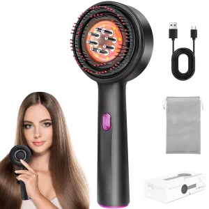 Upgrade Scalp Massager and Hair Oil Applicator 3 in 1 Multi-function Hair Brushes for Adults Women and Men, Electric Head Massager, IPX7 Waterproof Hair Oil Dispenser