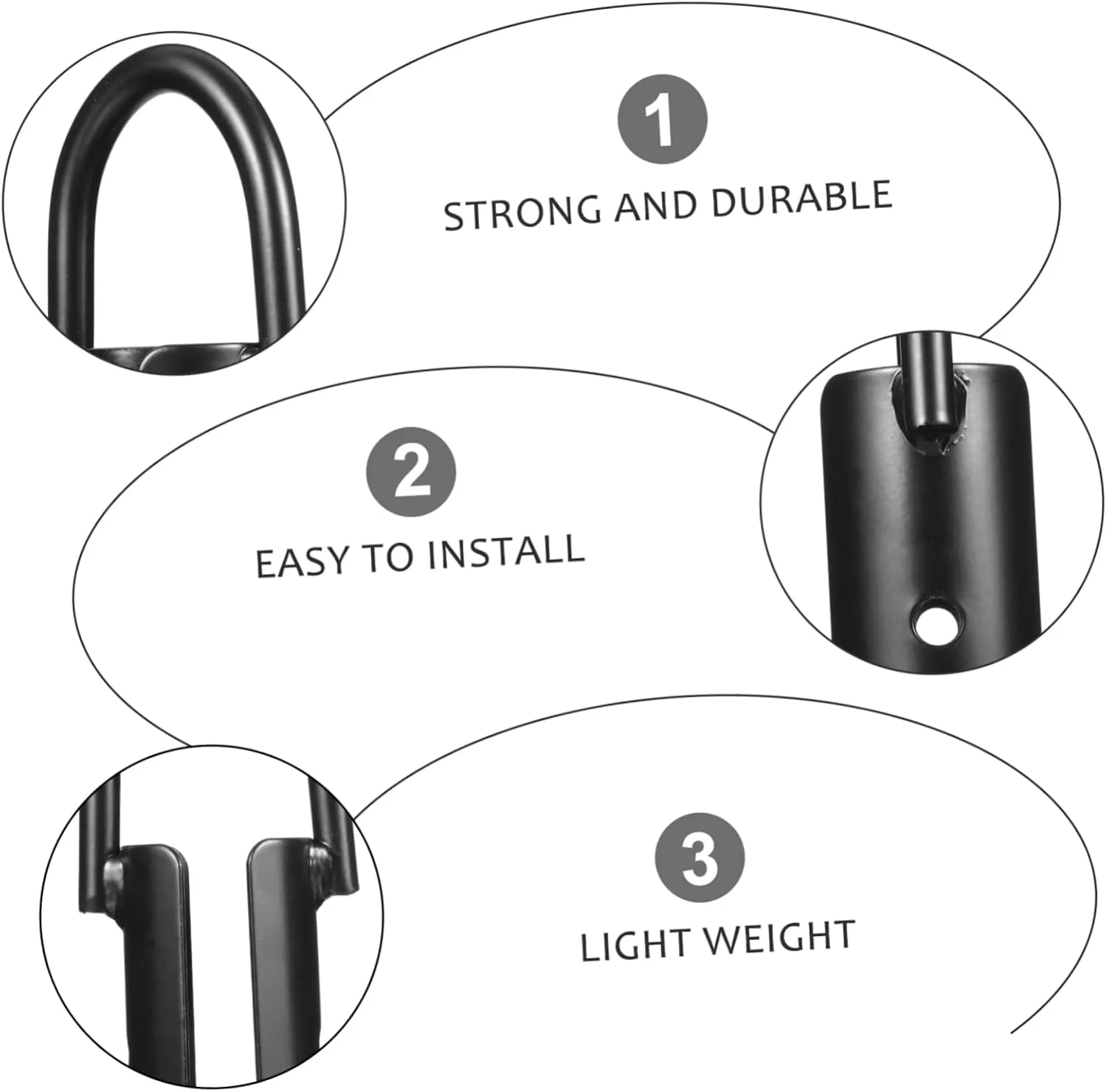 UPKOCH Heavy Duty Rope Hook Sturdy Fixed Connection Buckle for Outdoor Supplies Easy to Use and Versatile