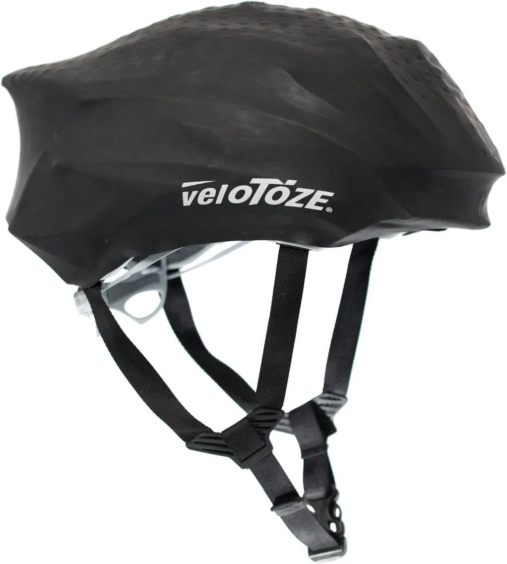 veloToze Cycling Helmet Cover, fits Most Bike Helmets - Keeps Wind, rain and Sun Away from Head; Bright Colors for Visibility
