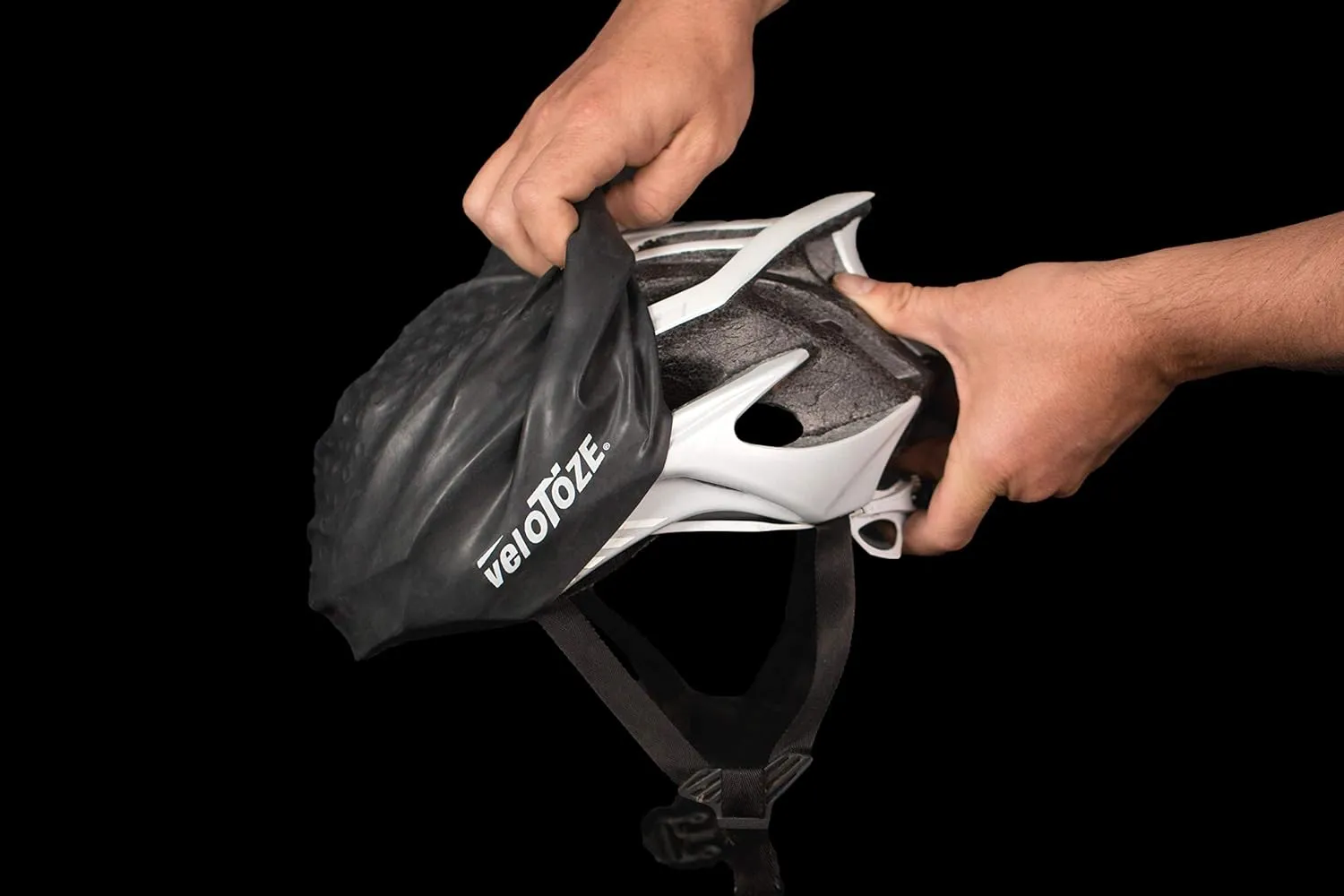 veloToze Cycling Helmet Cover, fits Most Bike Helmets - Keeps Wind, rain and Sun Away from Head; Bright Colors for Visibility