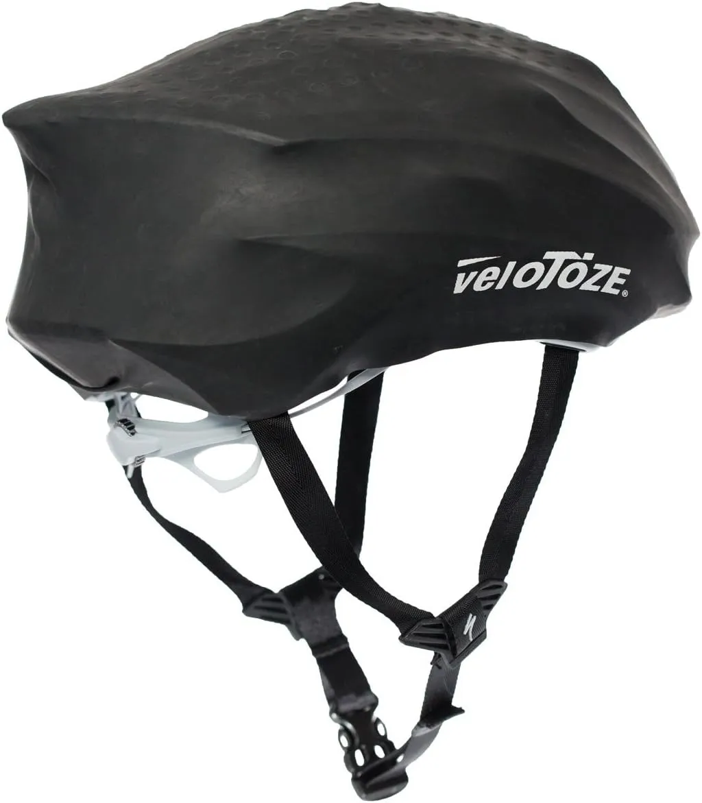 veloToze Cycling Helmet Cover, fits Most Bike Helmets - Keeps Wind, rain and Sun Away from Head; Bright Colors for Visibility