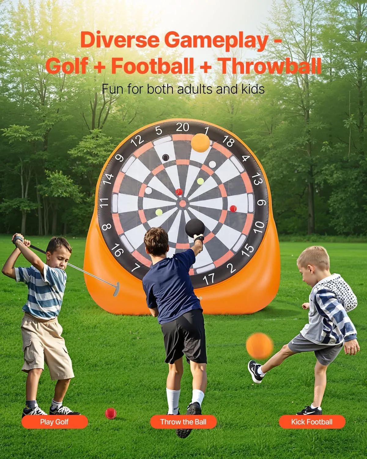 VEVOR Inflatable Soccer Dart Board