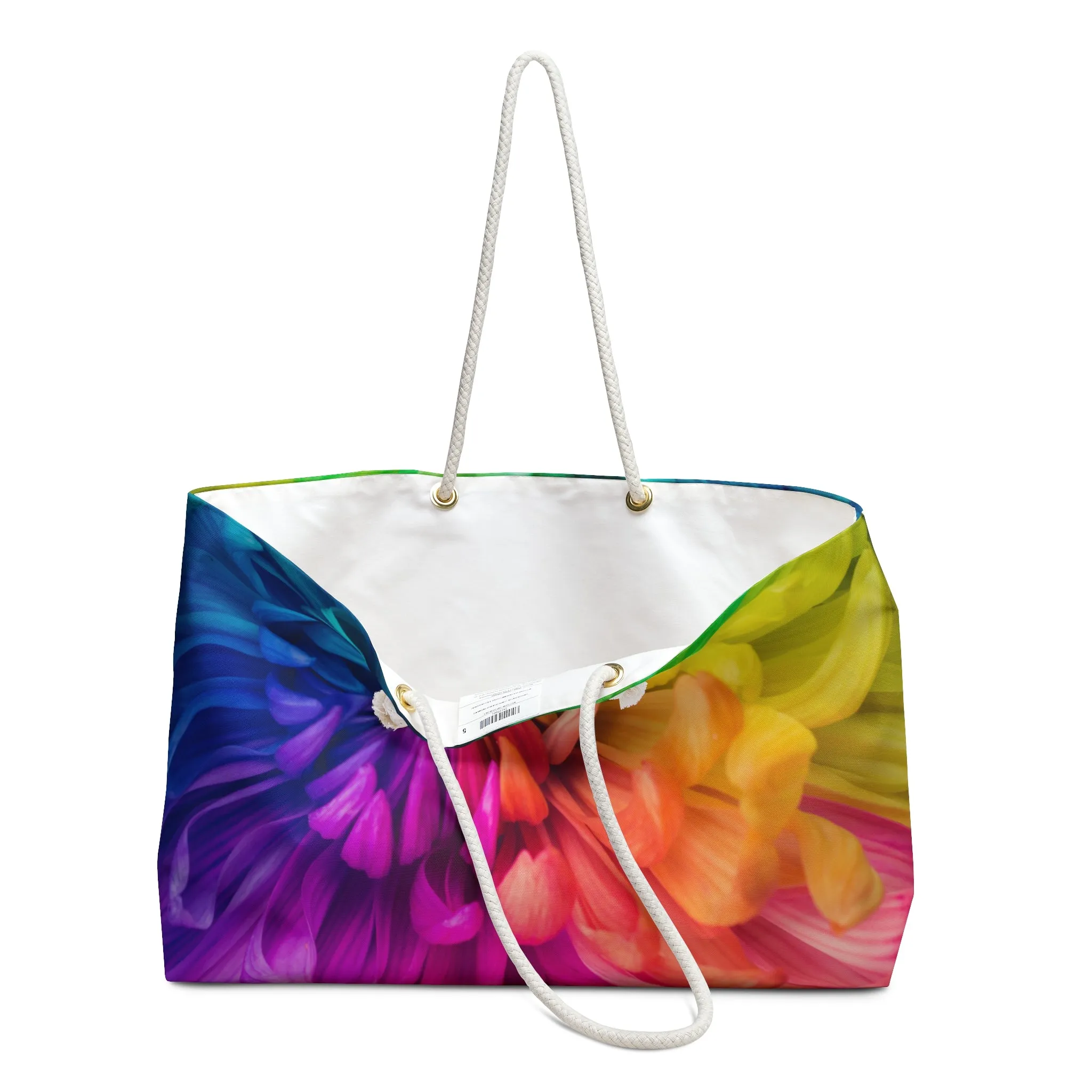 Vibrant Floral Weekender Bag – Colorful Travel Tote for Weekend Getaways