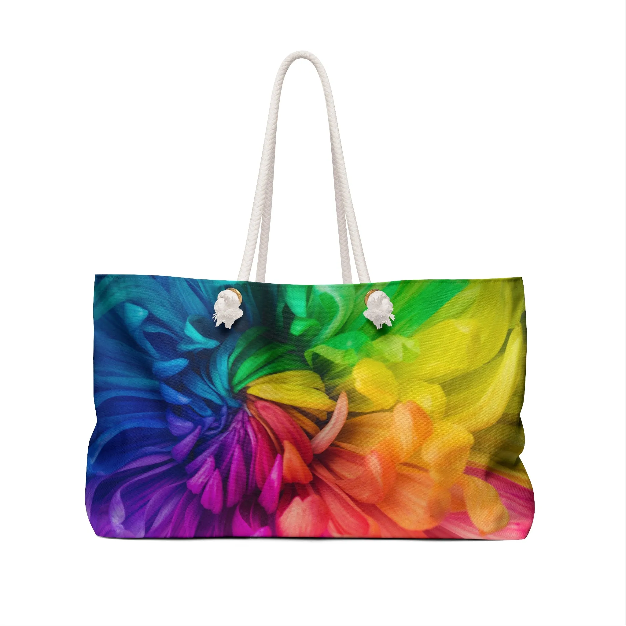 Vibrant Floral Weekender Bag – Colorful Travel Tote for Weekend Getaways
