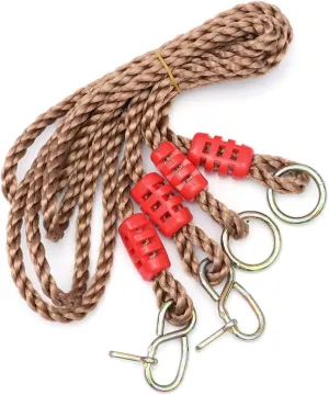 VICASKY Pair Adjustable Swing Rope Pair Durable Pe Material Load Bearing for Tree Beam Swings Playground Accessory for Adults