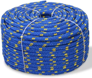 vidaXL Resistant Polypropylene Marine Rope- Floatable and Weatherproof for Sailing, Boating and Yachting- Length 1968.5", Thickness, Blue