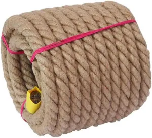 VIGANI Garden Jute Rope,Crafts Rope, Rope Rescue Tug of Jute Rope High Altitude Climbing Rope(Size:8mm 20M) (Size : 8mm 20M) (Size : 8MM 30M) (Color : One Color, Size : 8MM 10M)
