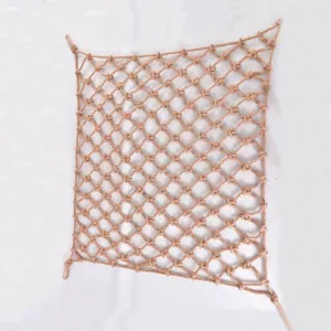 Vintage Decorative Rope Net，Natural Jute Netting for Photo Wall, Cafe, Bar Partition, Plant Climbing Netting for Plants and Flowers(4Mx4M)