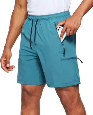 Viodia Men's Hiking Cargo Shorts Stretch Quick Dry Lightweight Shorts for Men Fishing Athletic Shorts with Pockets